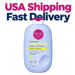 eos Shea Better 24H Moisture Body Lotion, Vanilla Cashmere, for Dry Skin, 16 fl oz eos Shea Better 24H Moisture Body Lotion, Vanilla Cashmere, for Dry Skin, 16 fl oz