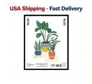 Mainstays 16 x 20 Black Wall Picture Frame Mainstays 16 x 20 Black Wall Picture Frame