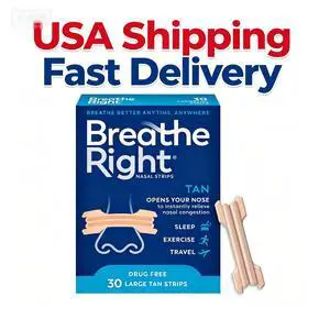 Breathe Right Original Nasal Strips, Tan Nasal Strips, Large, 30 Count Breathe Right Original Nasal Strips, Tan Nasal Strips, Large, 30 Count