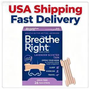Breathe Right Nasal Strips, Tan Nasal Strips, Extra Strength, Calming Lavender Scent, 26 Count Breathe Right Nasal Strips, Tan Nasal Strips, Extra Strength, Calming Lavender Scent, 26 Count