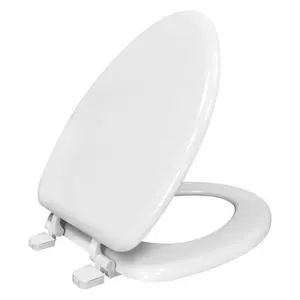 Mainstays Elongated White Toilet Seat with Durable Rice Husk Material Mainstays Elongated White Toilet Seat with Durable Rice Husk Material