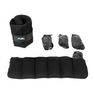 Fuel Pureformance Unisex Adjustable Wrist/Ankle Weights, 2.5-Pound Pair (5lb Total - 6 Removable Weight Packs) Fuel Pureformance Unisex Adjustable Wrist/Ankle Weights, 2.5-Pound Pair (5lb Total - 6 Removable Weight Packs)