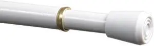 Mainstays 7/16" Adjustable Tension Curtain Rod, 28-48", White Mainstays 7/16" Adjustable Tension Curtain Rod, 28-48", White