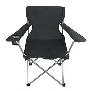 Ozark Trail Quad Folding Camp Chair with Cup Holder, Black Ozark Trail Quad Folding Camp Chair with Cup Holder, Black