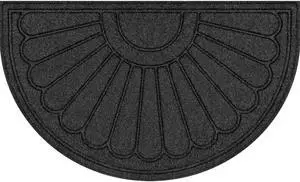 Mainstays 18"x30" Gray Sunburst Polyester Utility Entryway Door Mat Mainstays 18"x30" Gray Sunburst Polyester Utility Entryway Door Mat