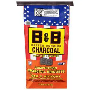 B&B Charcoal Competition Oak Charcoal Briquets 17.6 Pound B&B Charcoal Competition Oak Charcoal Briquets 17.6 Pound
