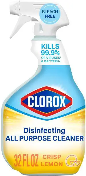 Clorox Disinfecting All Purpose Cleaner Spray, Crisp Lemon, 32 fl oz Clorox Disinfecting All Purpose Cleaner Spray, Crisp Lemon, 32 fl oz