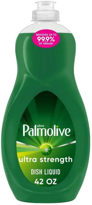 Palmolive Ultra Strength Liquid Dish Soap, Cuts Grease and Grime, No Soaking Needed, 42 fl oz Bottle Palmolive Ultra Strength Liquid Dish Soap, Cuts Grease and Grime, No Soaking Needed, 42 fl oz Bottle