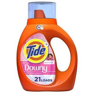 Tide Laundry Detergent Liquid Plus a Boost of Ultra Downy, April Fresh Scent, 30 fl oz, 21 Loads Tide Laundry Detergent Liquid Plus a Boost of Ultra Downy, April Fresh Scent, 30 fl oz, 21 Loads