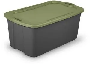 Sterilite EZ Carry 30 Gallon Extra-Large Storage Bin, Plastic Storage Container with Full-Grip Handles, Gray Sterilite EZ Carry 30 Gallon Extra-Large Storage Bin, Plastic Storage Container with Full-Grip Handles, Gray