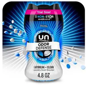 Downy Unstopables Fusions Odor Defense In-Wash Laundry Scent Booster Beads, Daybreak & Clean Scent, 4.8 oz Downy Unstopables Fusions Odor Defense In-Wash Laundry Scent Booster Beads, Daybreak & Clean Scent, 4.8 oz