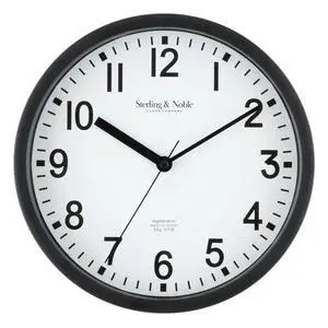 Mainstays Basic Indoor 8.78" Black Analog Round Wall Clock Mainstays Basic Indoor 8.78" Black Analog Round Wall Clock
