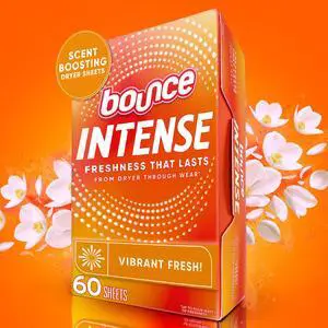 Bounce Dryer Sheets, Intense Scent Boosting, Vibrant Fresh Scent, 60 Count Bounce Dryer Sheets, Intense Scent Boosting, Vibrant Fresh Scent, 60 Count