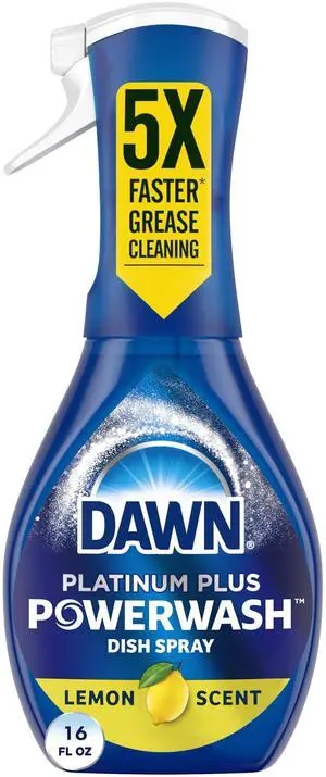Dawn Platinum Powerwash Dish Spray, Dish Soap, Lemon Starter Kit, 16 fl oz Dawn Platinum Powerwash Dish Spray, Dish Soap, Lemon Starter Kit, 16 fl oz