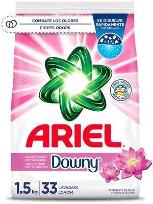 Ariel Laundry Detergent Powder with a Touch of Downy Freshness, 52 oz, 33 Loads Ariel Laundry Detergent Powder with a Touch of Downy Freshness, 52 oz, 33 Loads