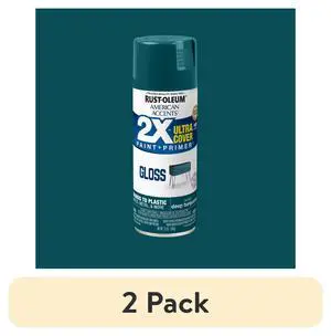 (2 pack) Deep Turquoise, Rust-Oleum American Accents 2X Ultra Cover Gloss Spray Paint-327902, 12 oz (2 pack) Deep Turquoise, Rust-Oleum American Accents 2X Ultra Cover Gloss Spray Paint-327902, 12 oz