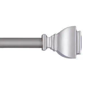 Mainstays 1/2" Benton Petite Café Adjustable Curtain Rod, 48-84", Brushed Nickel Mainstays 1/2" Benton Petite Café Adjustable Curtain Rod, 48-84", Brushed Nickel