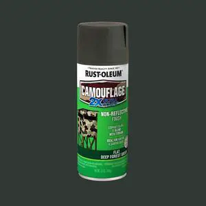 Deep Forest Green, Rust-Oleum Camouflage 2X Ultra Cover Flat Spray Paint-279175, 12 oz Deep Forest Green, Rust-Oleum Camouflage 2X Ultra Cover Flat Spray Paint-279175, 12 oz
