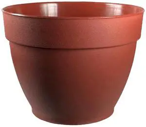 Jacinto Recycled Plastic Planter, 8 inch Opening Diameter, Red Color Jacinto Recycled Plastic Planter, 8 inch Opening Diameter, Red Color