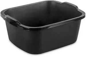 Sterilite 18 Qt. Dishpan, Multi-Purpose Plastic Wash Tub, Kitchen, Sink, Black Sterilite 18 Qt. Dishpan, Multi-Purpose Plastic Wash Tub, Kitchen, Sink, Black