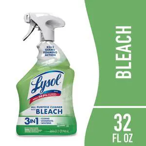 Lysol, Bleach, Multi-Purpose Cleaner, Foaming Spray, Antibacterial Cleaner, 32 fl oz Lysol, Bleach, Multi-Purpose Cleaner, Foaming Spray, Antibacterial Cleaner, 32 fl oz