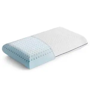 Linenspa Medium Feel Standard Size Ventilated Gel Memory Foam Bed Pillow with Washable Cover and Temperature Regulating Infusion Linenspa Medium Feel Standard Size Ventilated Gel Memory Foam Bed Pillow with Washable Cover and Temperature Regulating Infusion