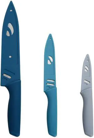 Mainstays 3-Piece Stainless Steel Color Knife Set Mainstays 3-Piece Stainless Steel Color Knife Set