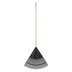 Expert Gardener, 24-inch Wood and Poly Leaf Rake Expert Gardener, 24-inch Wood and Poly Leaf Rake
