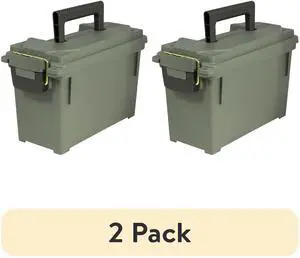 (2 pack) Strategy Field Ammo Box 11.6" x 5.2" x 7.2" Plastic OD Green (2 pack) Strategy Field Ammo Box 11.6" x 5.2" x 7.2" Plastic OD Green