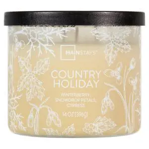 Mainstays 3-Wick Ombre Wrapped Country Holiday Scented Jar Candle, 14 oz Mainstays 3-Wick Ombre Wrapped Country Holiday Scented Jar Candle, 14 oz