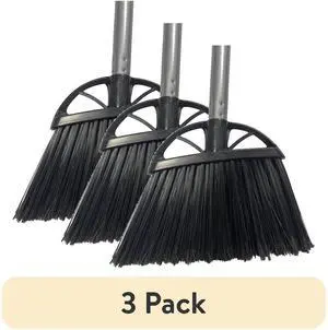 (3 pack) Reynera Household 10" Angle-Cut Poly-Bristle Broom, 1 Count (3 pack) Reynera Household 10" Angle-Cut Poly-Bristle Broom, 1 Count