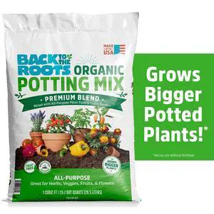 Back to the Roots Organic Potting Mix All-Purpose Premium Blend Soil, 1 cu ft Back to the Roots Organic Potting Mix All-Purpose Premium Blend Soil, 1 cu ft