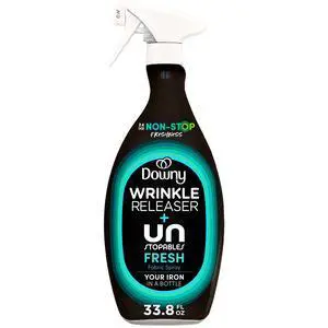 Downy Wrinkle Releaser and Refresher Fabric Spray, Unstopables Fresh, 33.8 fl oz Downy Wrinkle Releaser and Refresher Fabric Spray, Unstopables Fresh, 33.8 fl oz