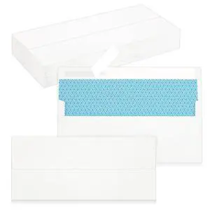 QIKSION 50 Pack #10 Envelopes Letter Size Self Seal Business Envelopes QIKSION 50 Pack #10 Envelopes Letter Size Self Seal Business Envelopes