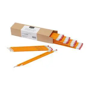 Amazon Basics Wood-Cased #2 HB School Pencils with Erasers for Writing and Drawing, Pre-sharpened, Soft Strong Lead, Orange, 30 Count Amazon Basics Wood-Cased #2 HB School Pencils with Erasers for Writing and Drawing, Pre-sharpened, Soft Strong Lead, Orange, 30 Count