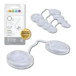 O2 Nose Filters with 3M Filtration - Nasal Screens for Allergies, Dust & Smoke - Drug-Free & Latex-Free Nose Filters - Invisible Allergy Protection (Trial Pack 4 Sizes) O2 Nose Filters with 3M Filtration - Nasal Screens for Allergies, Dust & Smoke - Drug-Free & Latex-Free Nose Filters - Invisible Allergy Protection (Trial Pack 4 Sizes)
