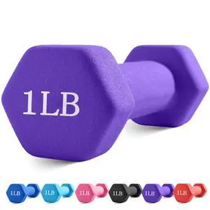 Portzon Neoprene Coated Dumbbells (Single) 1LB-3LB, Anti-Roll Anti-Slip Hexagonal Home Fitness Equipment for Shoulder, Neck, Hand Training for Seniors Over 55 Portzon Neoprene Coated Dumbbells (Single) 1LB-3LB, Anti-Roll Anti-Slip Hexagonal Home Fitness Equipment for Shoulder, Neck, Hand Training for Seniors Over 55