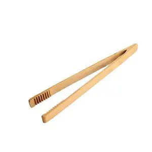 1 Pieces Bamboo Toast Tongs, 9.8 Inches Long Wood Toaster Tongs with Anti-slip Design, Tongs for Cooking with Cooking Oil Coating, Eco-friendly (9.8 Inches) 1 Pieces Bamboo Toast Tongs, 9.8 Inches Long Wood Toaster Tongs with Anti-slip Design, Tongs for Cooking with Cooking Oil Coating, Eco-friendly (9.8 Inches)