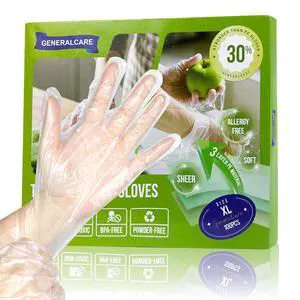 Disposable TPE Cooking Gloves, Ideal for Cleaning and Food Prep, Latex & Powder Free, Food safe Disposable TPE Cooking Gloves, Ideal for Cleaning and Food Prep, Latex & Powder Free, Food safe