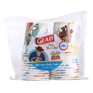 Glad for Kids Disney Pixar Toy Story Mini Paper Cups, 3 Oz, 24 Count Glad for Kids Disney Pixar Toy Story Mini Paper Cups, 3 Oz, 24 Count