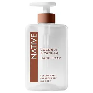 Native Liquid Hand Soap, Coconut & Vanilla Scent, Non-Drying Formula for Soft, Smooth Hands, Made with Plant-Based Cleansers, Sulfate & Paraben Free, 13 oz Bottle Native Liquid Hand Soap, Coconut & Vanilla Scent, Non-Drying Formula for Soft, Smooth Hands, Made with Plant-Based Cleansers, Sulfate & Paraben Free, 13 oz Bottle
