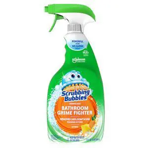 Scrubbing Bubbles Grime Fighter Disinfectant Bathroom Cleaner Spray, 32oz Scrubbing Bubbles Grime Fighter Disinfectant Bathroom Cleaner Spray, 32oz