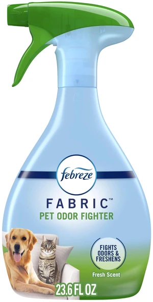 Febreze Fabric Spray Air Freshener, Odor-Fighting Fabric Refresher, Sneaker Balls Alternative, Couch Cleaner, Linen Spray, Multi-Use, Pet Odor Fighter Scent, 23.6 fl oz Febreze Fabric Spray Air Freshener, Odor-Fighting Fabric Refresher, Sneaker Balls Alternative, Couch Cleaner, Linen Spray, Multi-Use, Pet Odor Fighter Scent, 23.6 fl oz
