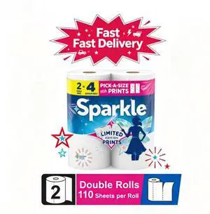 Sparkle Pick-a-Size Paper Towels, Limited Edition Summer Design, 2 Double Roll Sparkle Pick-a-Size Paper Towels, Limited Edition Summer Design, 2 Double Roll