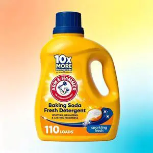 ARM & HAMMER Baking Soda Fresh Liquid Laundry Detergent, 110 Fl Oz 110 Loads,Best Seller ARM & HAMMER Baking Soda Fresh Liquid Laundry Detergent, 110 Fl Oz 110 Loads,Best Seller