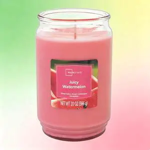 ICUTE-uicy Watermelon Scented Single Wick Candle, 20 oz. ICUTE-uicy Watermelon Scented Single Wick Candle, 20 oz.