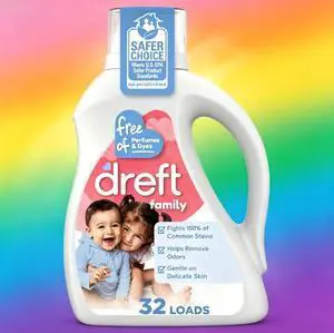 SWEETY-Dreft Liquid Laundry Detergent for Family, Unscented Laundry Detergent, 42 Fl oz, 32 Loads,Fast Delivery SWEETY-Dreft Liquid Laundry Detergent for Family, Unscented Laundry Detergent, 42 Fl oz, 32 Loads,Fast Delivery