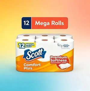 ICUTE-Scott ComfortPlus Toilet Paper, 12 Mega Rolls,Fast Delivery ICUTE-Scott ComfortPlus Toilet Paper, 12 Mega Rolls,Fast Delivery