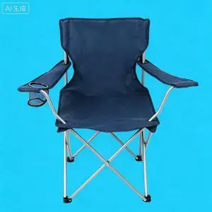 ICUTE-Ozark Trail Quad Folding Camp Chair with Cup Holder, Dark Blue ICUTE-Ozark Trail Quad Folding Camp Chair with Cup Holder, Dark Blue