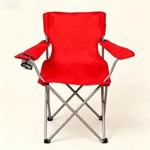 ICUTE-Ozark Trail Quad Folding Camp Chair with Cup Holder, Bright Red ICUTE-Ozark Trail Quad Folding Camp Chair with Cup Holder, Bright Red